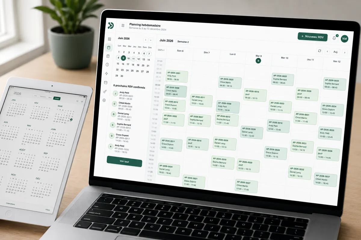 médecin au cabinet — interface DeyLink